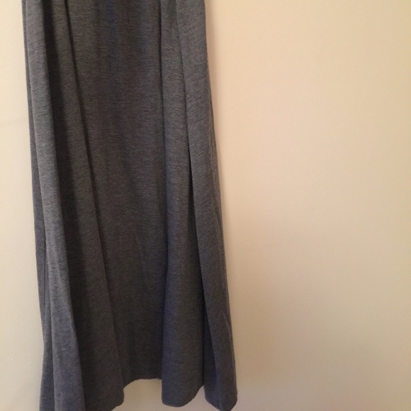 Cotton Grey Casual Skirt - Picture 3 of 5